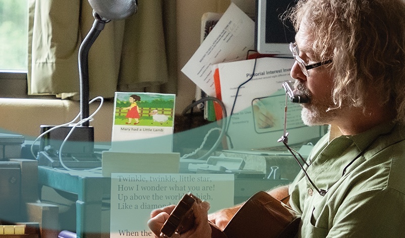 man playing guitar
