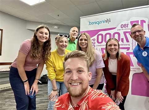 Group of Core employees at an event.